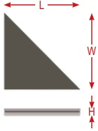 Trojuholníkova Doska 45°