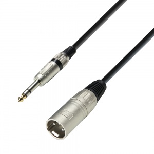 3 STAR BMV 1000 - Microphone Cable XLR male to 6.3 mm Jack stereo 10 m