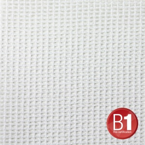 0157 X 45 W - Gauze, material 202 4x5m with eyelets, white