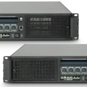 W 9004 DSP E AES - PA výkonový zosilňovač 4 x 2260 W 2 ohmy vr. DSP s digitálnym vstupom + ethernetovým modulom AES/EBU